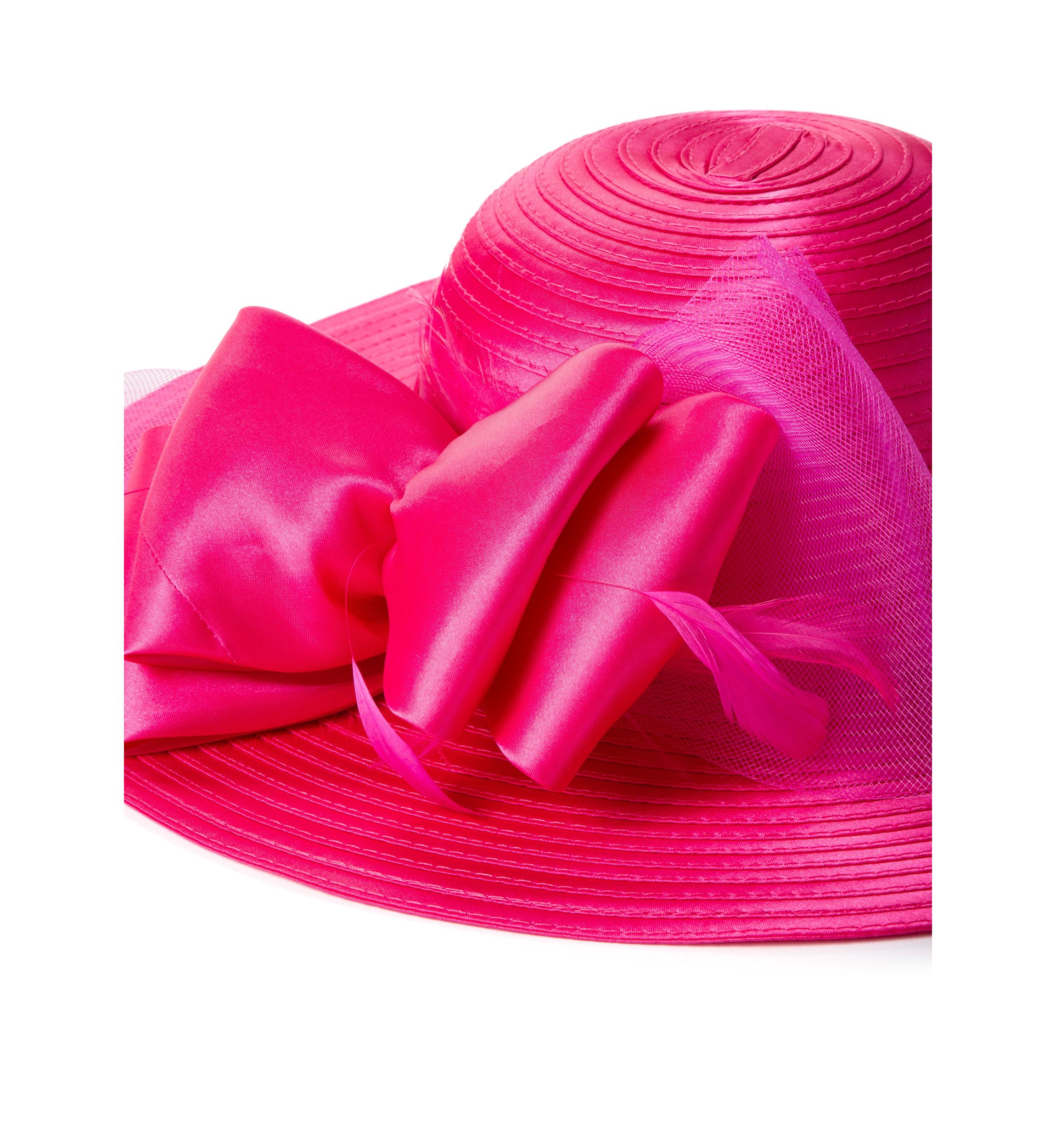 Satin Round Crown Hat