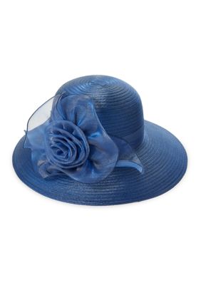 San Diego Hat Company Cloche Hat with Rosette Cluster | Belk display picture 3