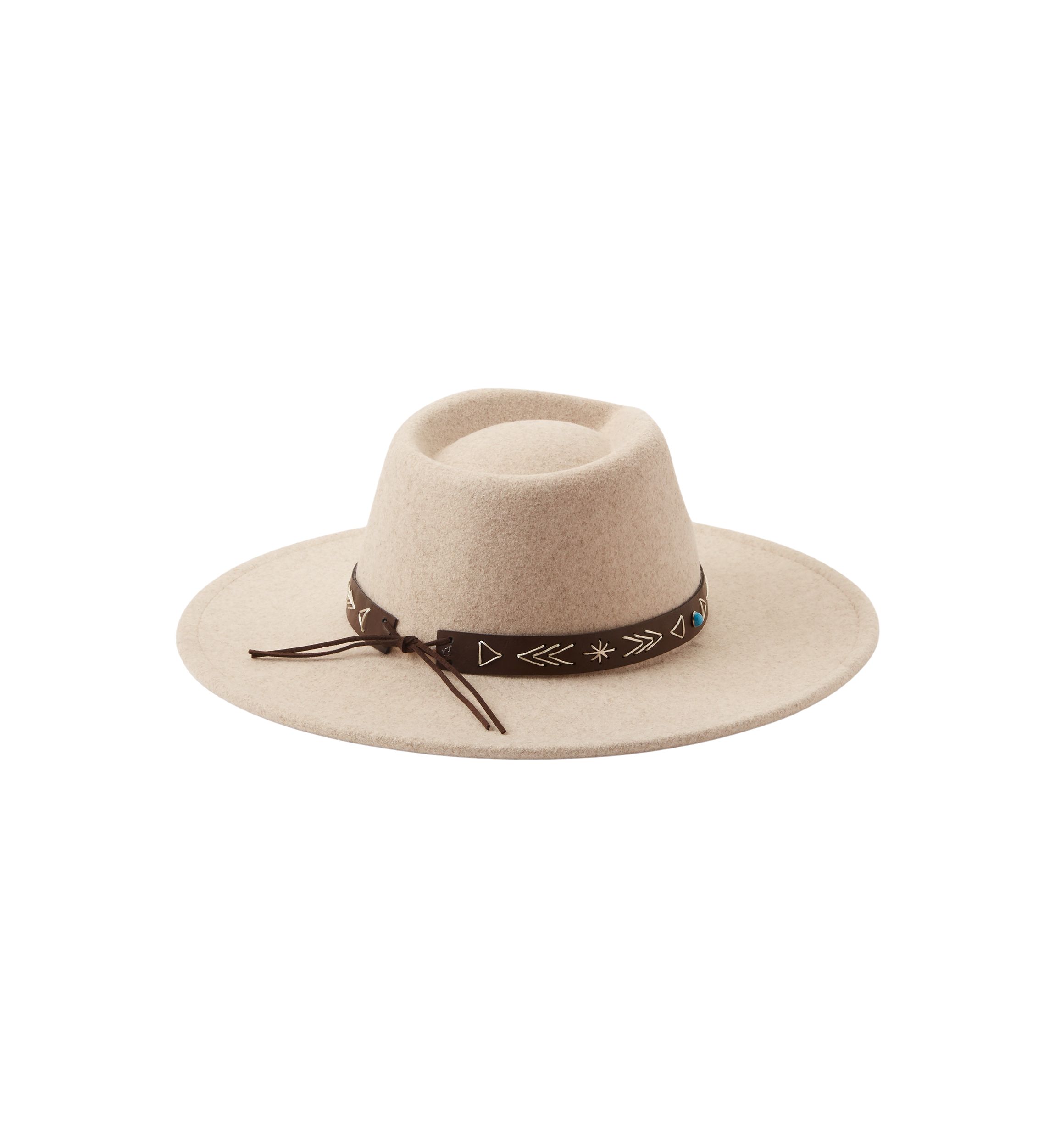 Felt Fedora with Laced Band