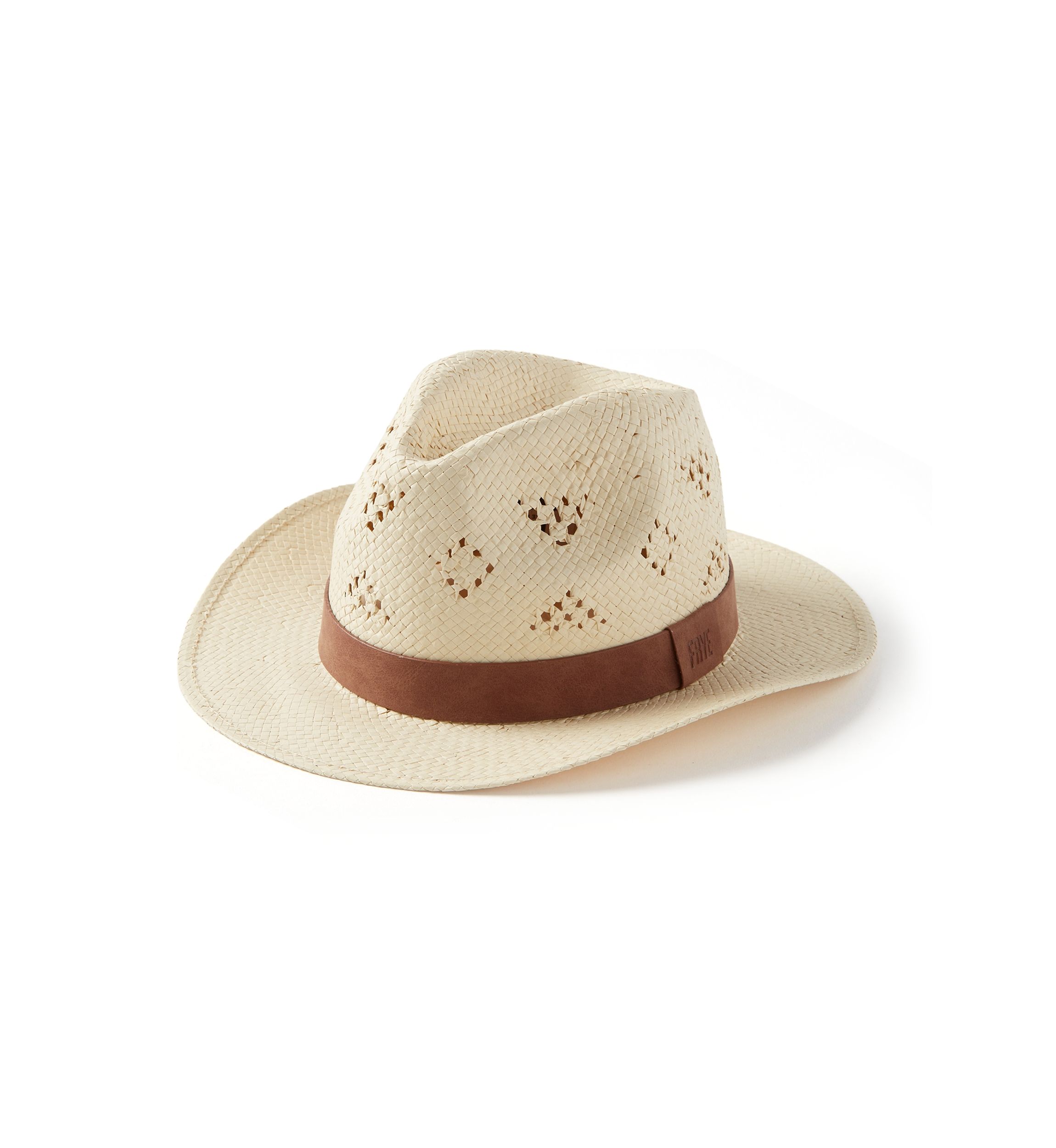 Paper Fedora with Leather Band 