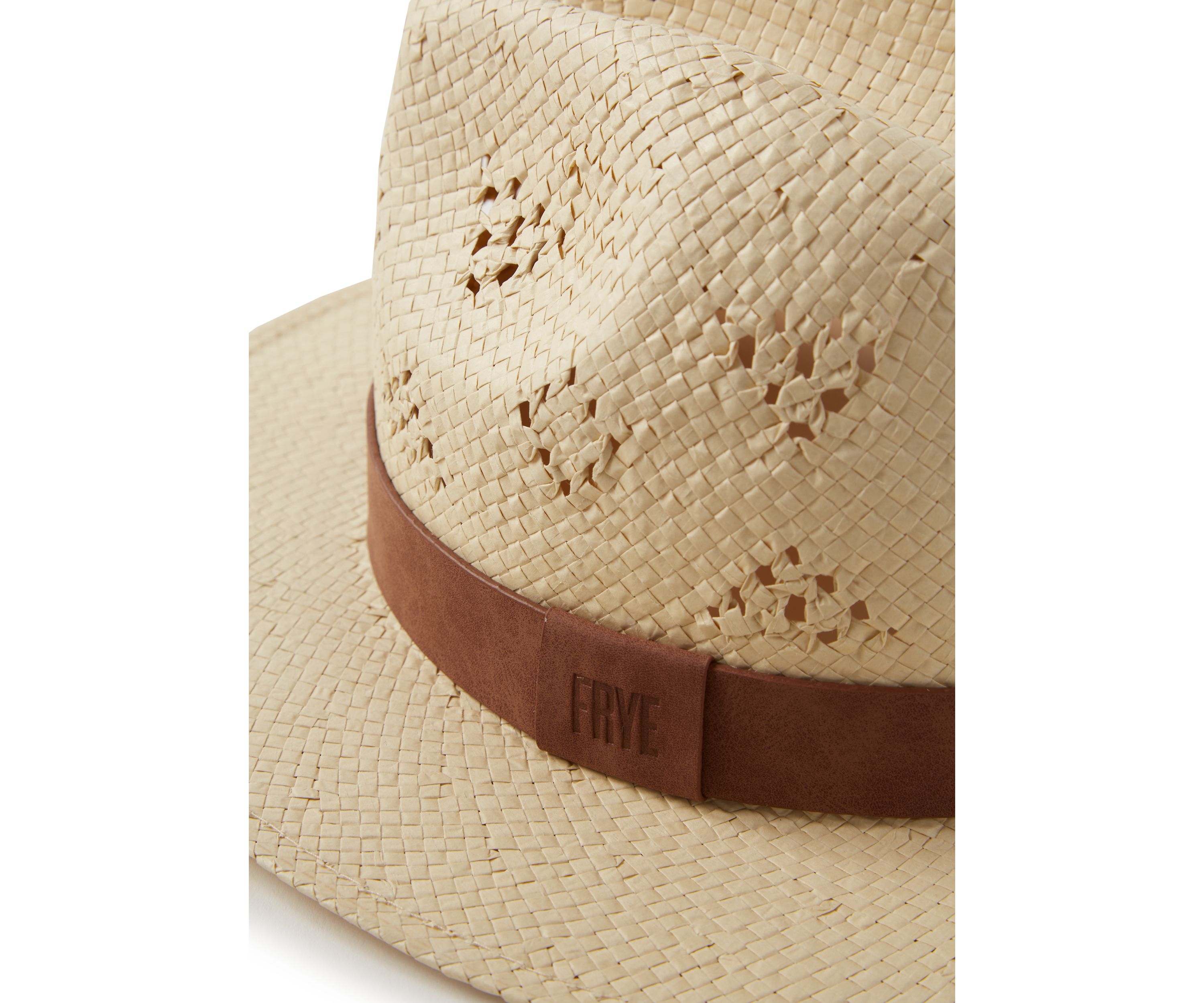 Paper Fedora with Leather Band 