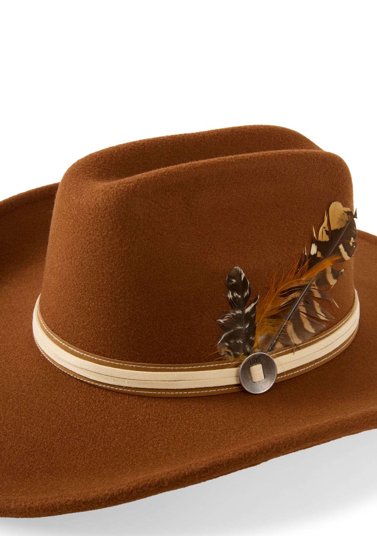 Feather Embellished Cowboy Hat