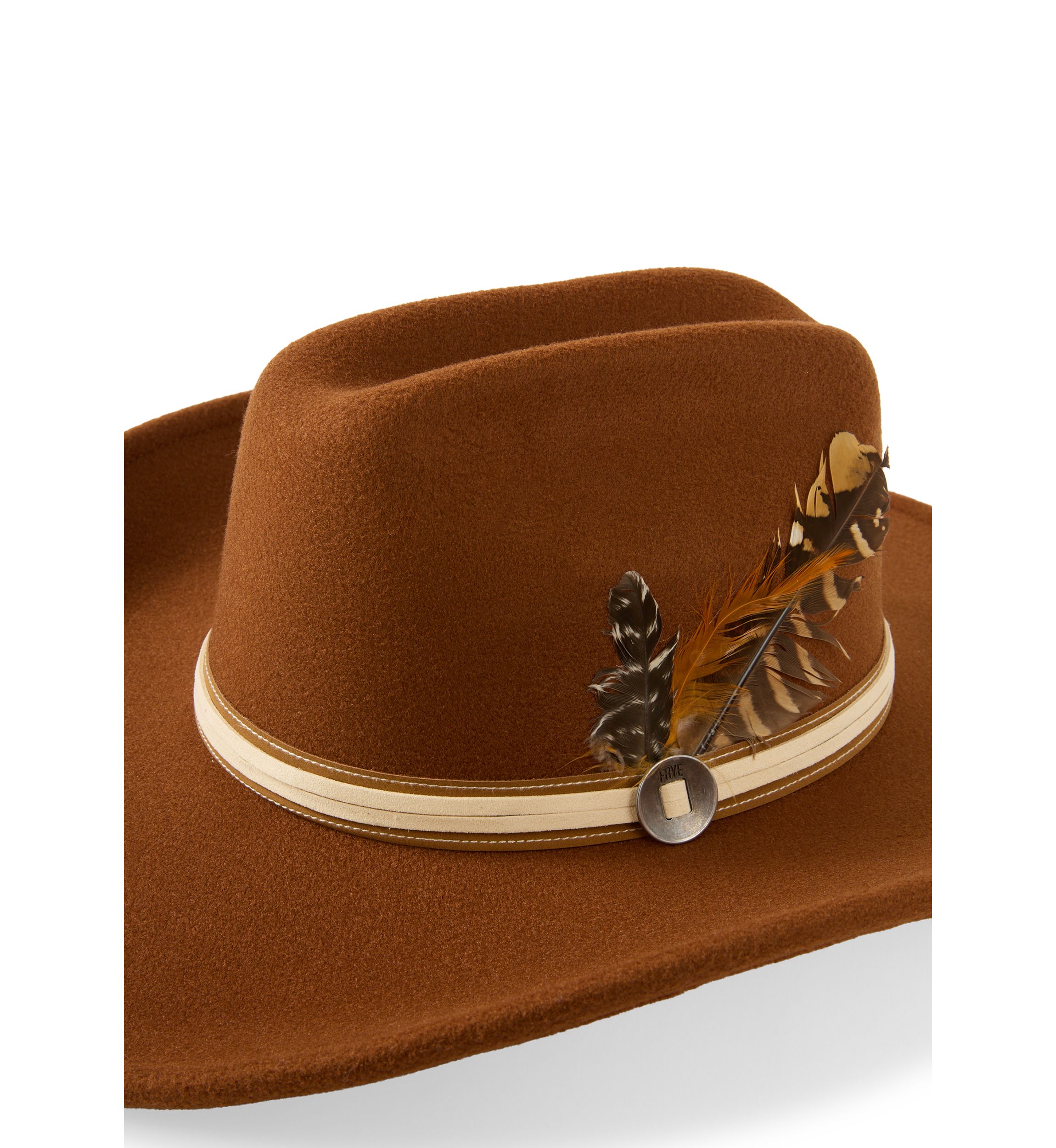 Feather Embellished Cowboy Hat