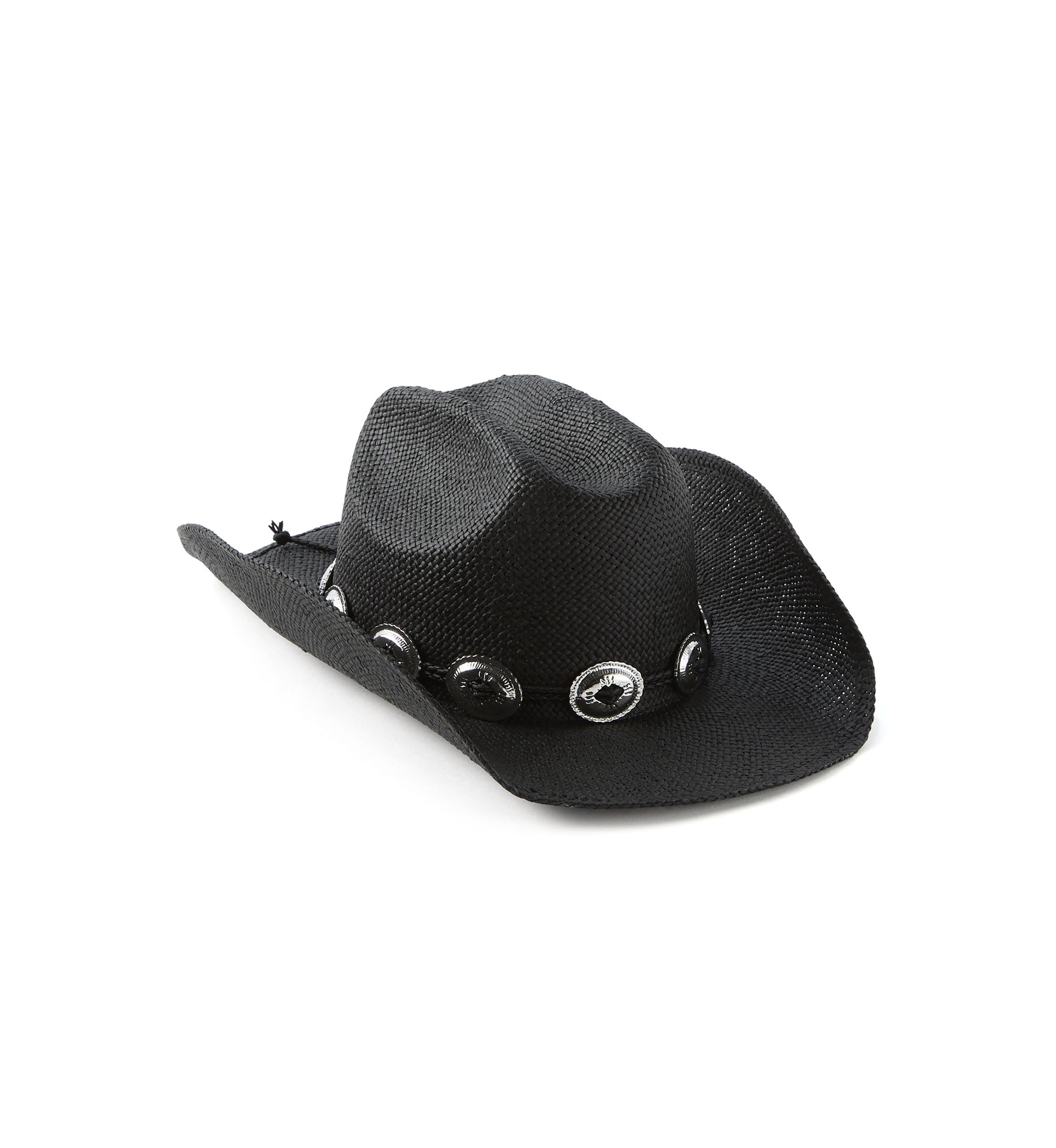 Womens Cattlemans Crease Cowboy Hat with Silver Concho Band