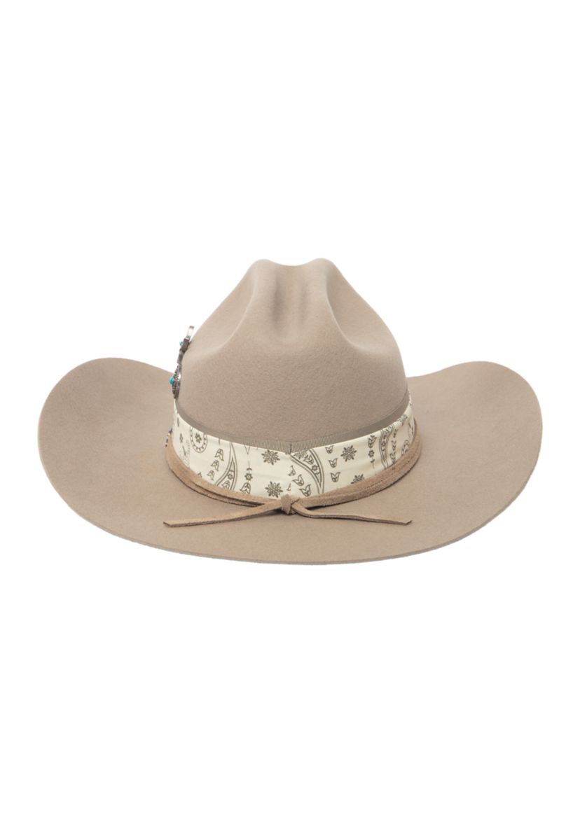 Bandana Embellished Cowboy Hat