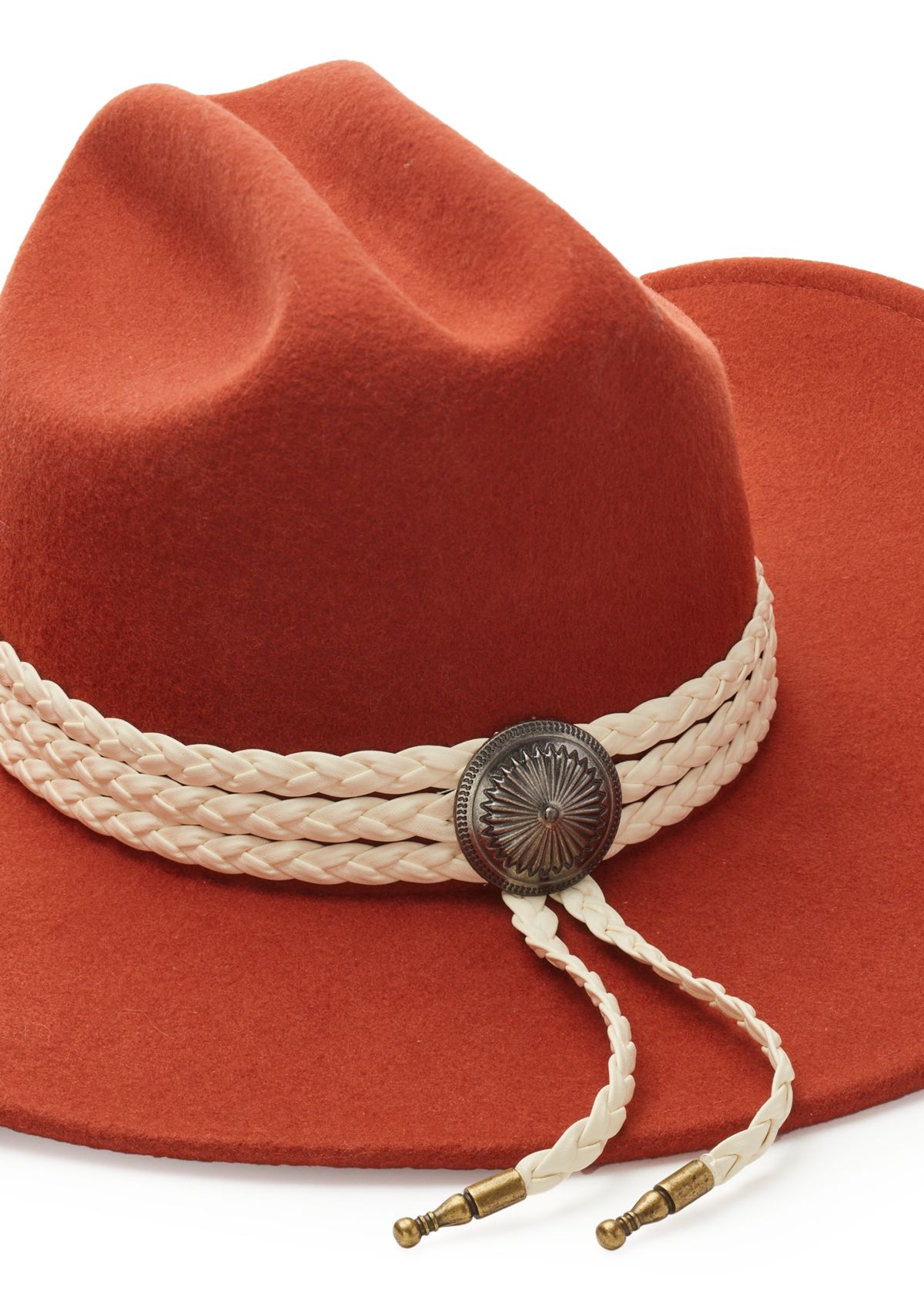 Braided Trim Cowboy Hat