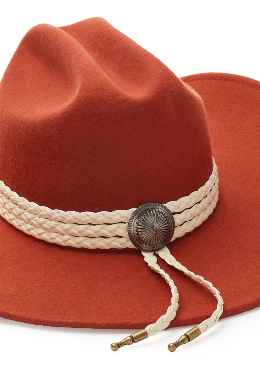 Braided Trim Cowboy Hat