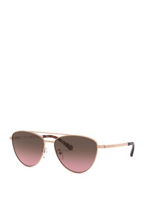 Michael Kors Rose Gold Aviator Sunglasses Belk