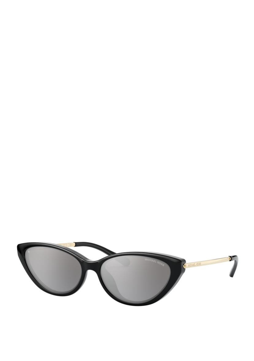 Plastic Cat Eye Black Sunglasses