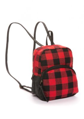 TRUE CRAFT Buffalo Check Mini Dome Backpack | belk