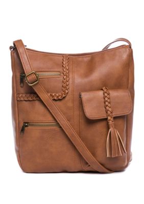 TRUE CRAFT Braided Hobo Bag | belk