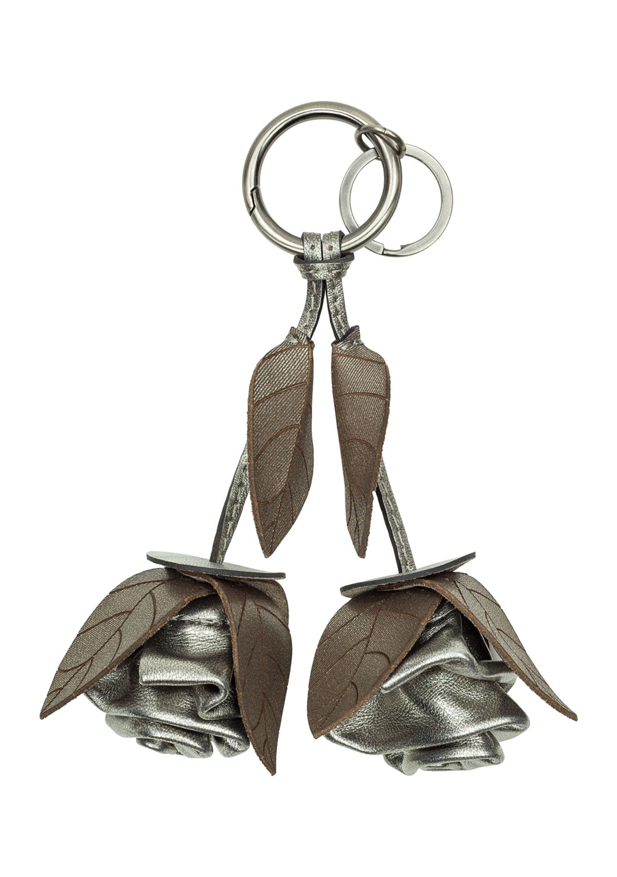 Laced Rose Key Fob - Laser Lace Burnished