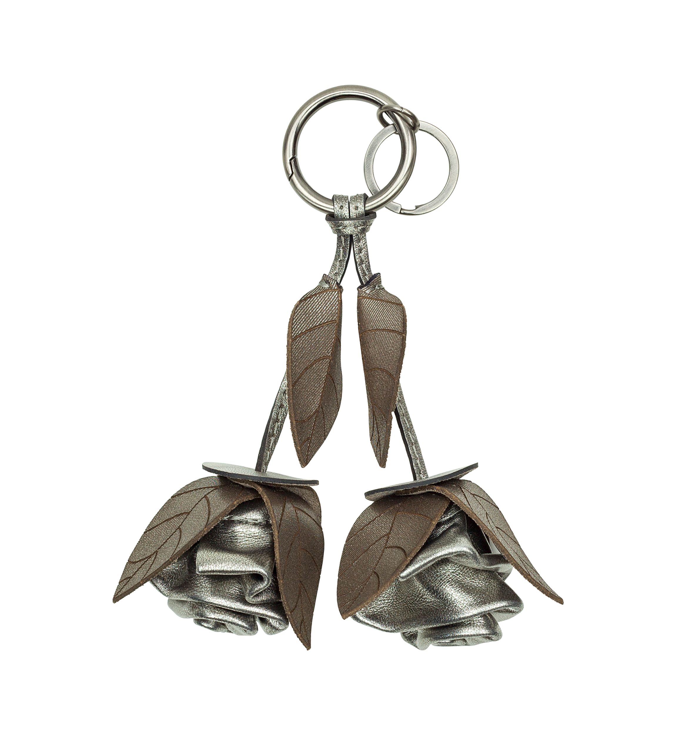 Laced Rose Key Fob - Laser Lace Burnished