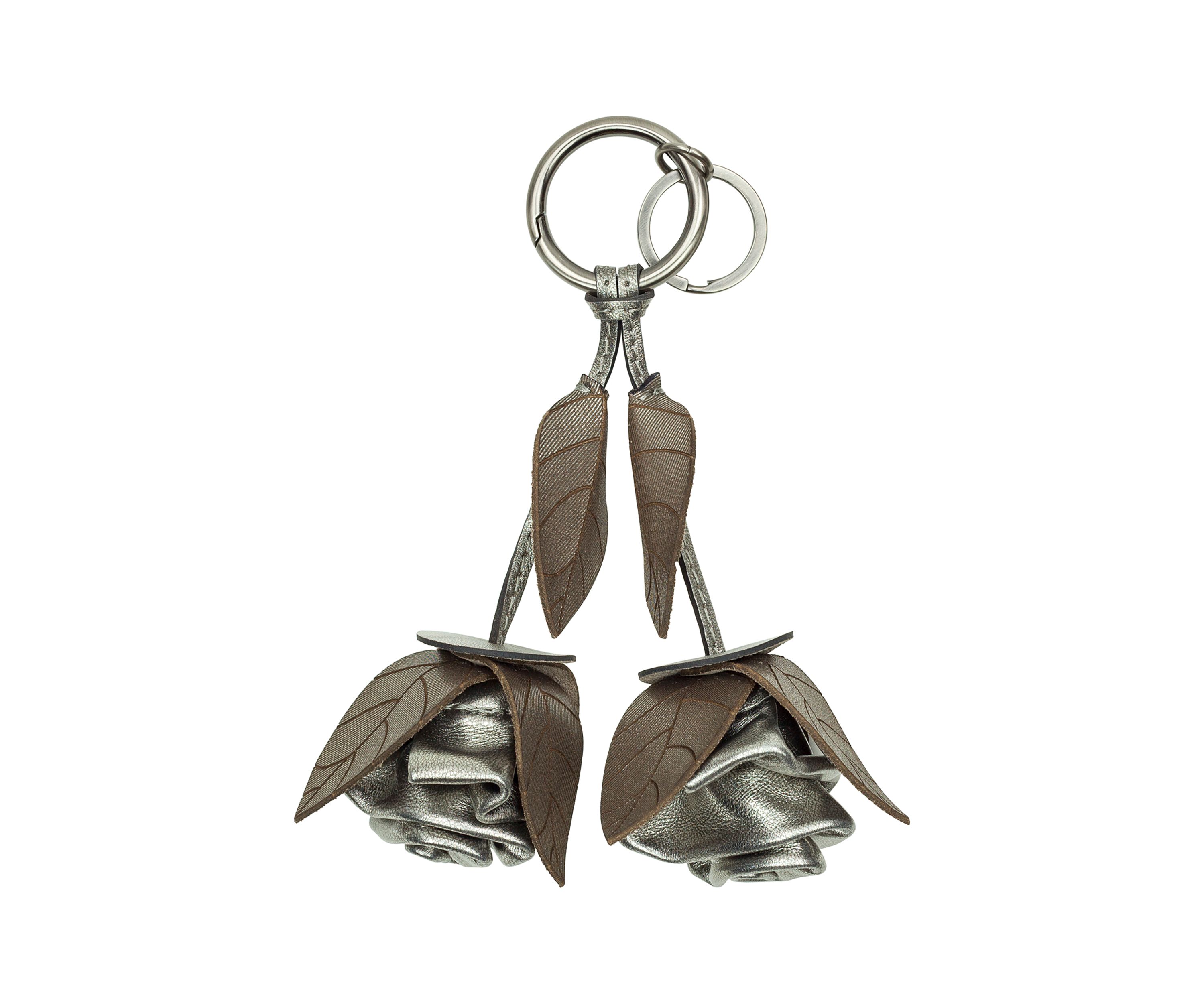 Laced Rose Key Fob - Laser Lace Burnished
