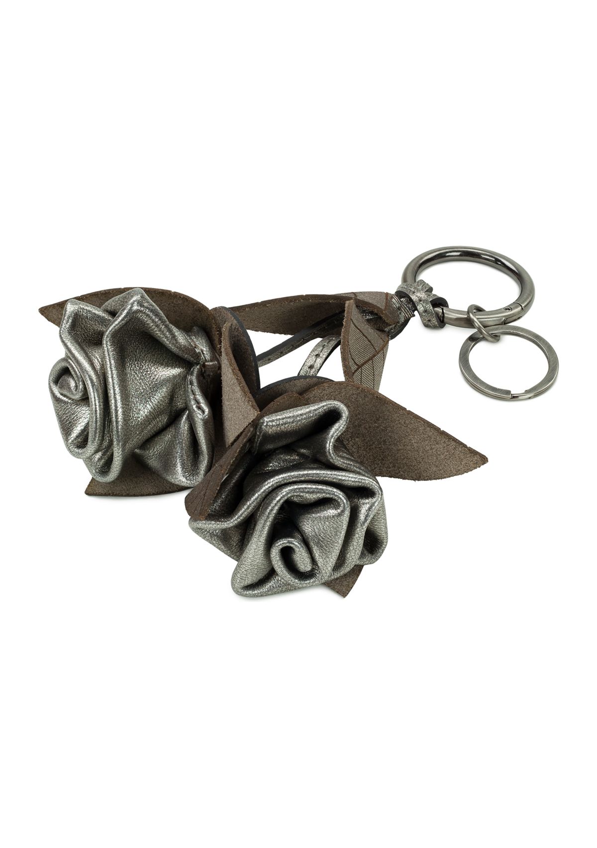 Laced Rose Key Fob - Laser Lace Burnished