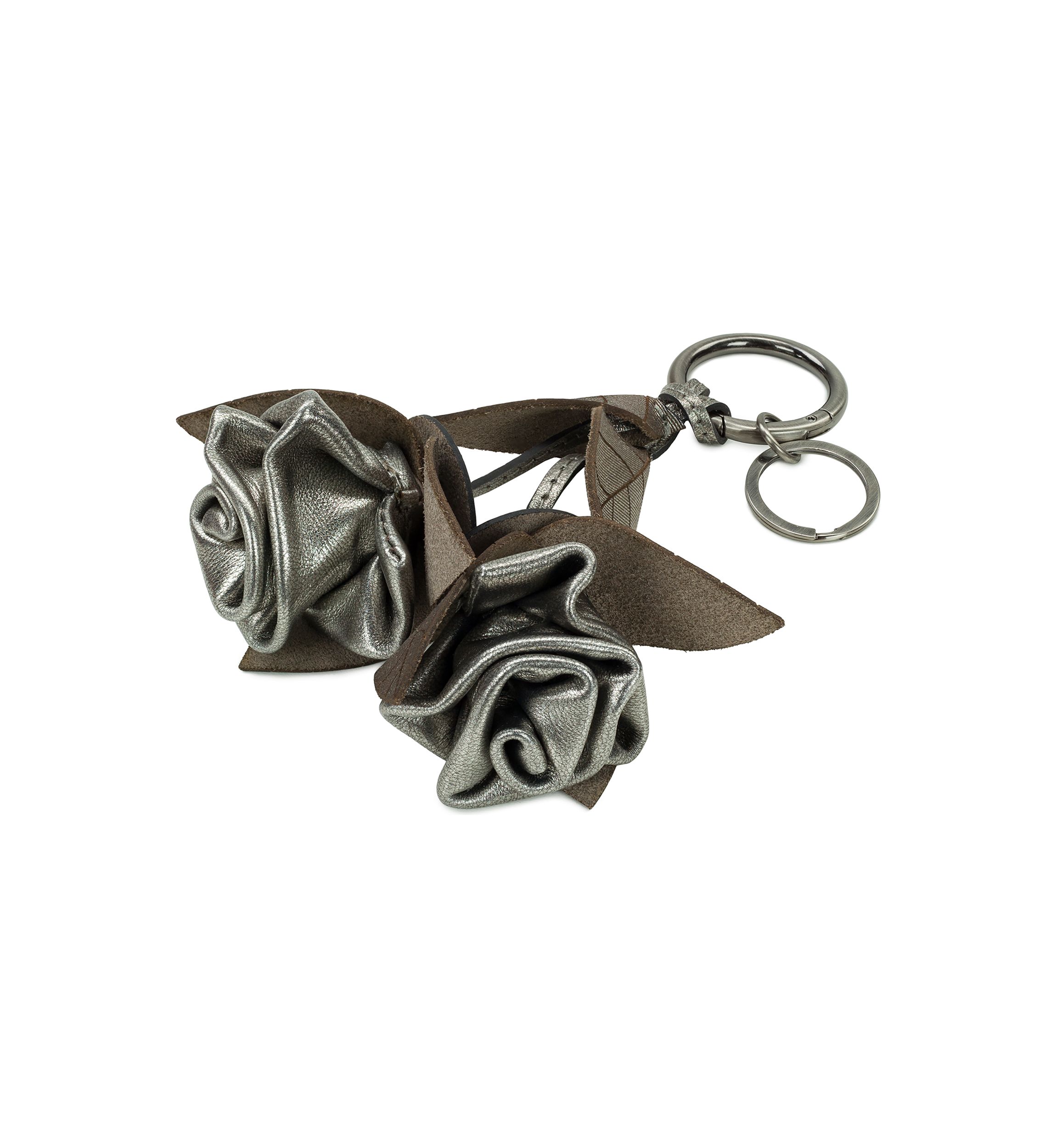 Laced Rose Key Fob - Laser Lace Burnished