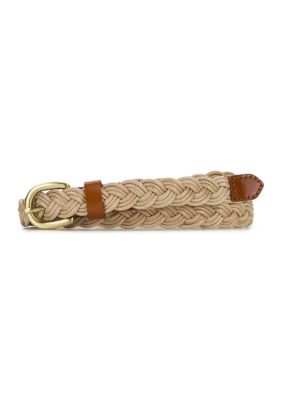 Patricia Nash Women's Istres Braided Belt in Rope and Leather