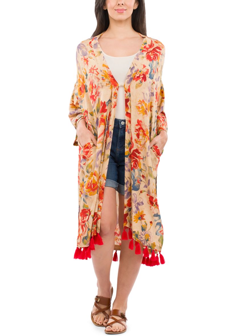 Ruana with Tassels