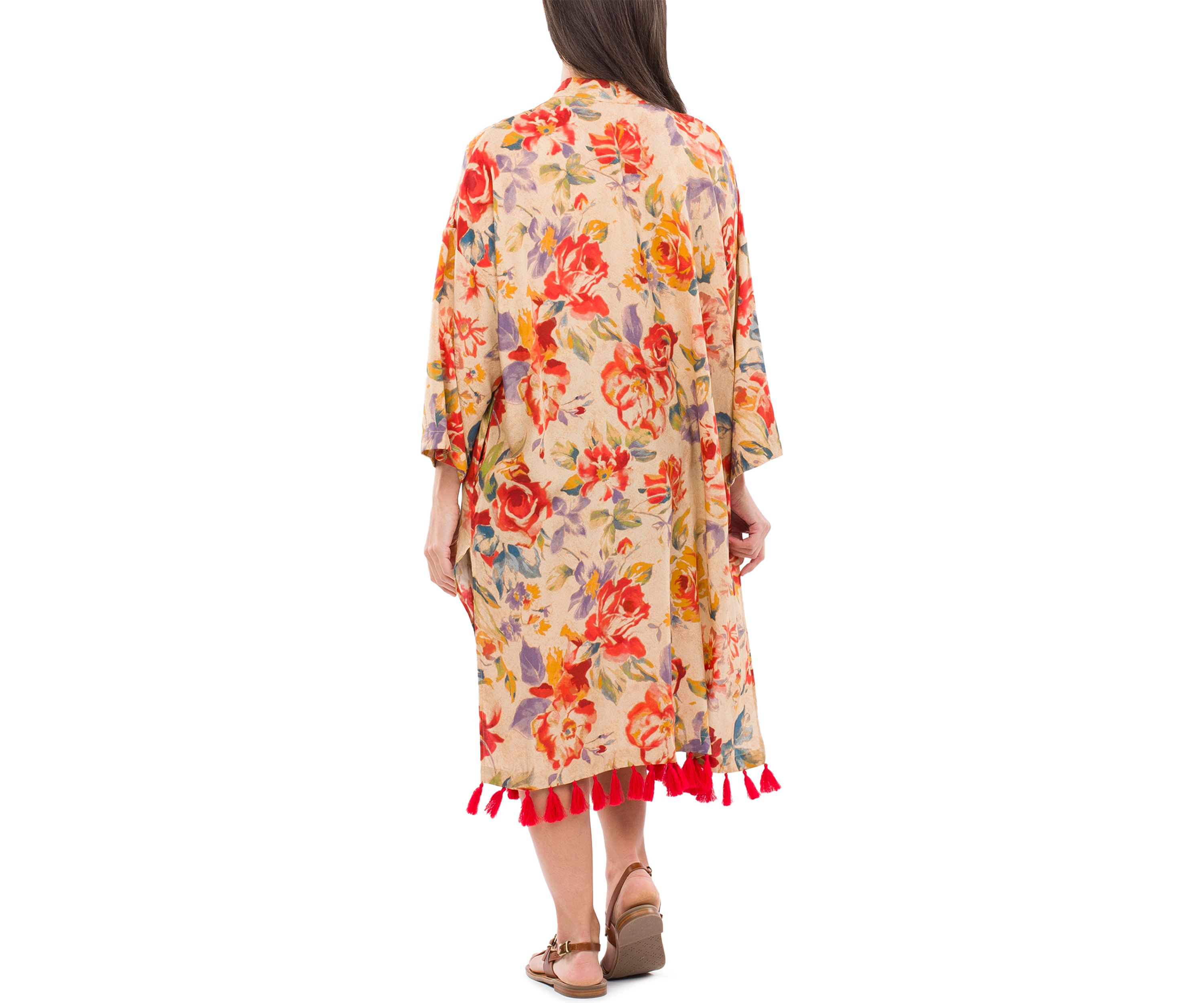 Ruana with Tassels