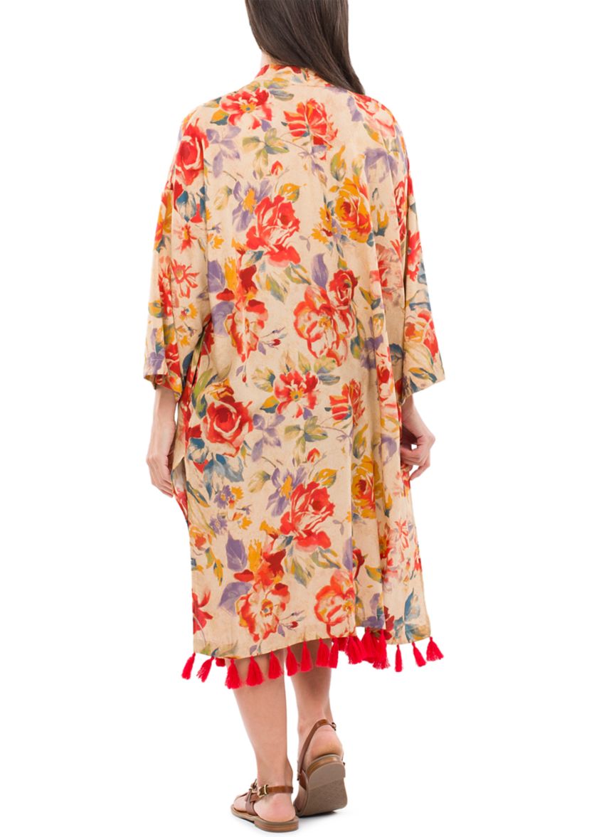 Ruana with Tassels