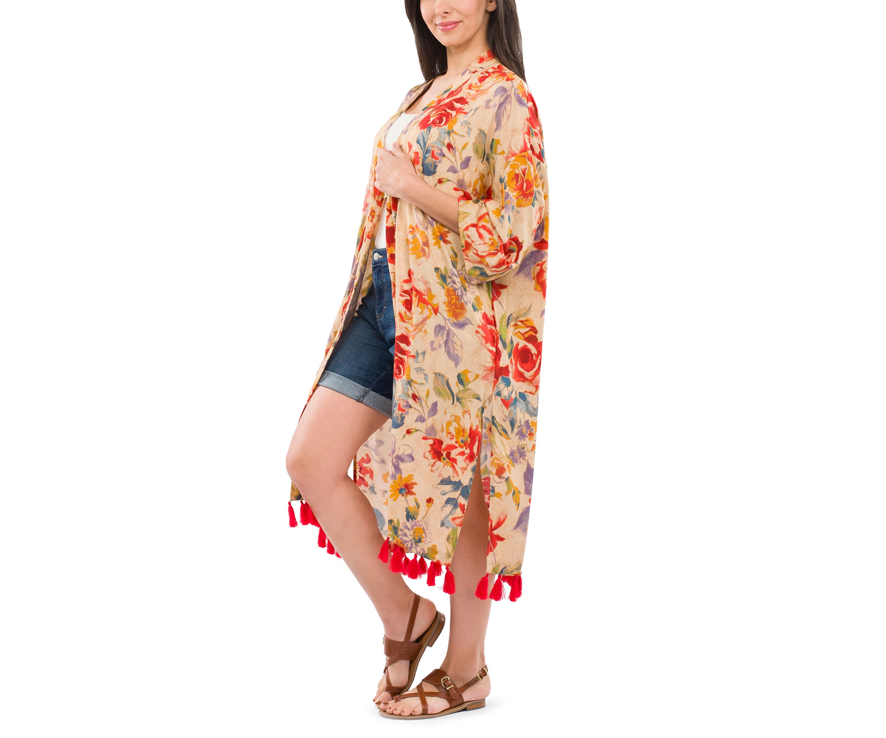 Ruana with Tassels