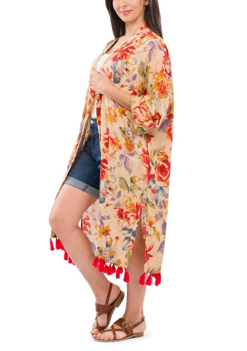 Ruana with Tassels