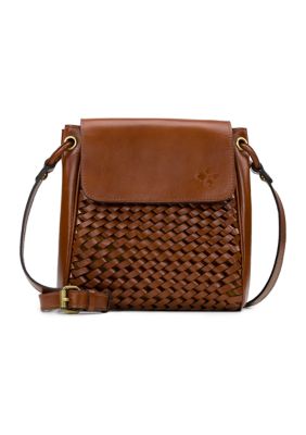 Patricia Nash Yoeky Leather Top-Handle Crossbody Bag