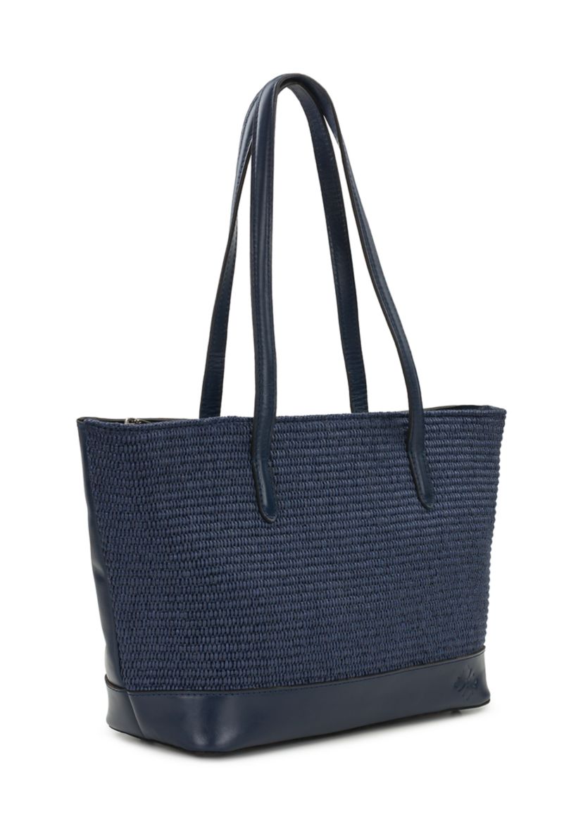 Patricia Nash Verzi Tote with Scarf - Woven Raffia | Belk display picture 2