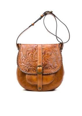 patricia nash tooled barcelona saddle bag