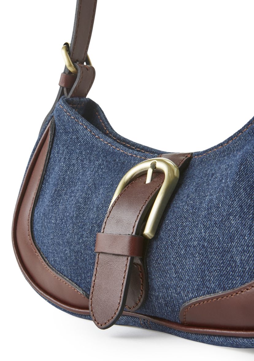Patricia Nash Valdieri Adjustable Baguette Denim Bag | Belk