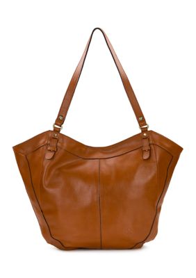 Patricia Nash Liliane Tote Bag- Rugged Natural Grain Leather
