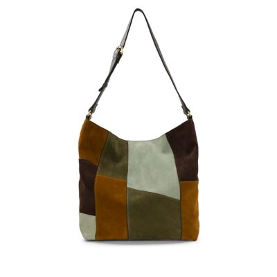 Patricia Nash Heidal Shoulder Bag - Suede Patchwork