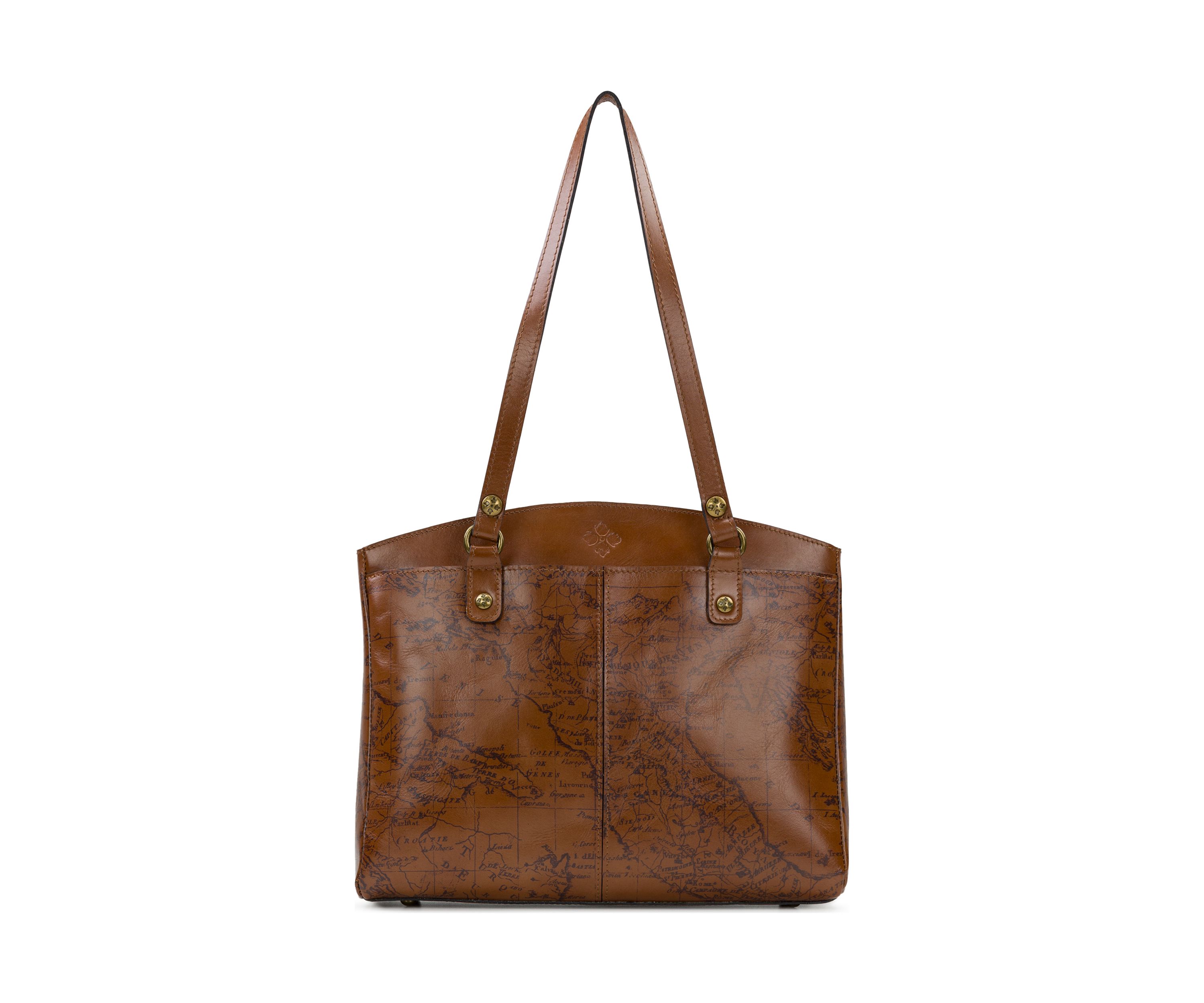Map Print Poppy Bag