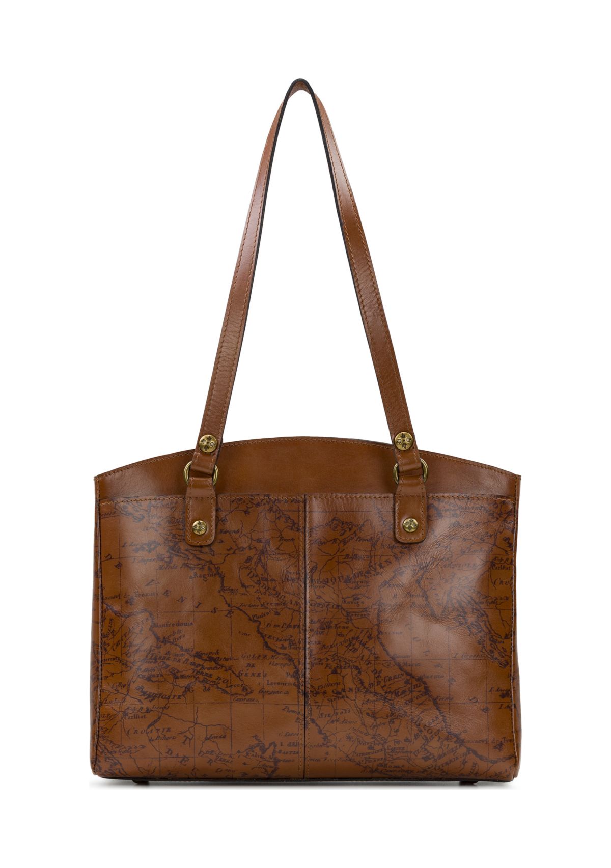 Map Print Poppy Bag