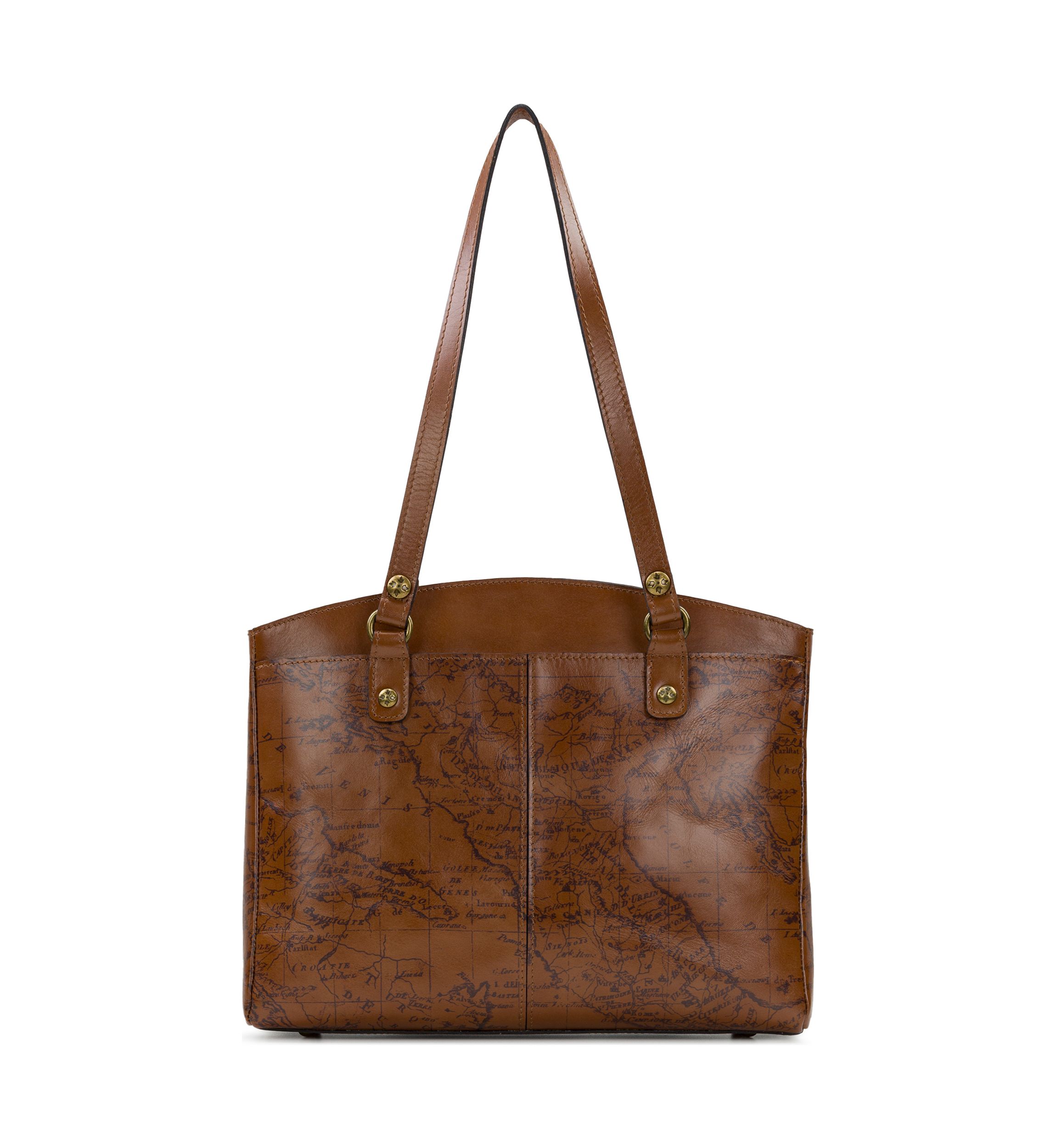 Map Print Poppy Bag