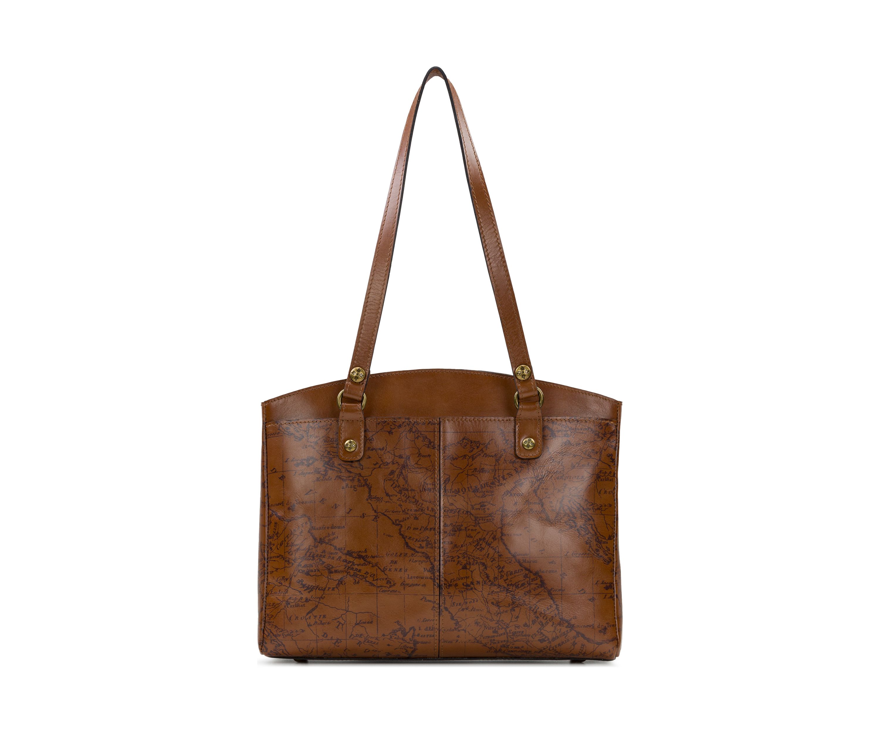 Map Print Poppy Bag