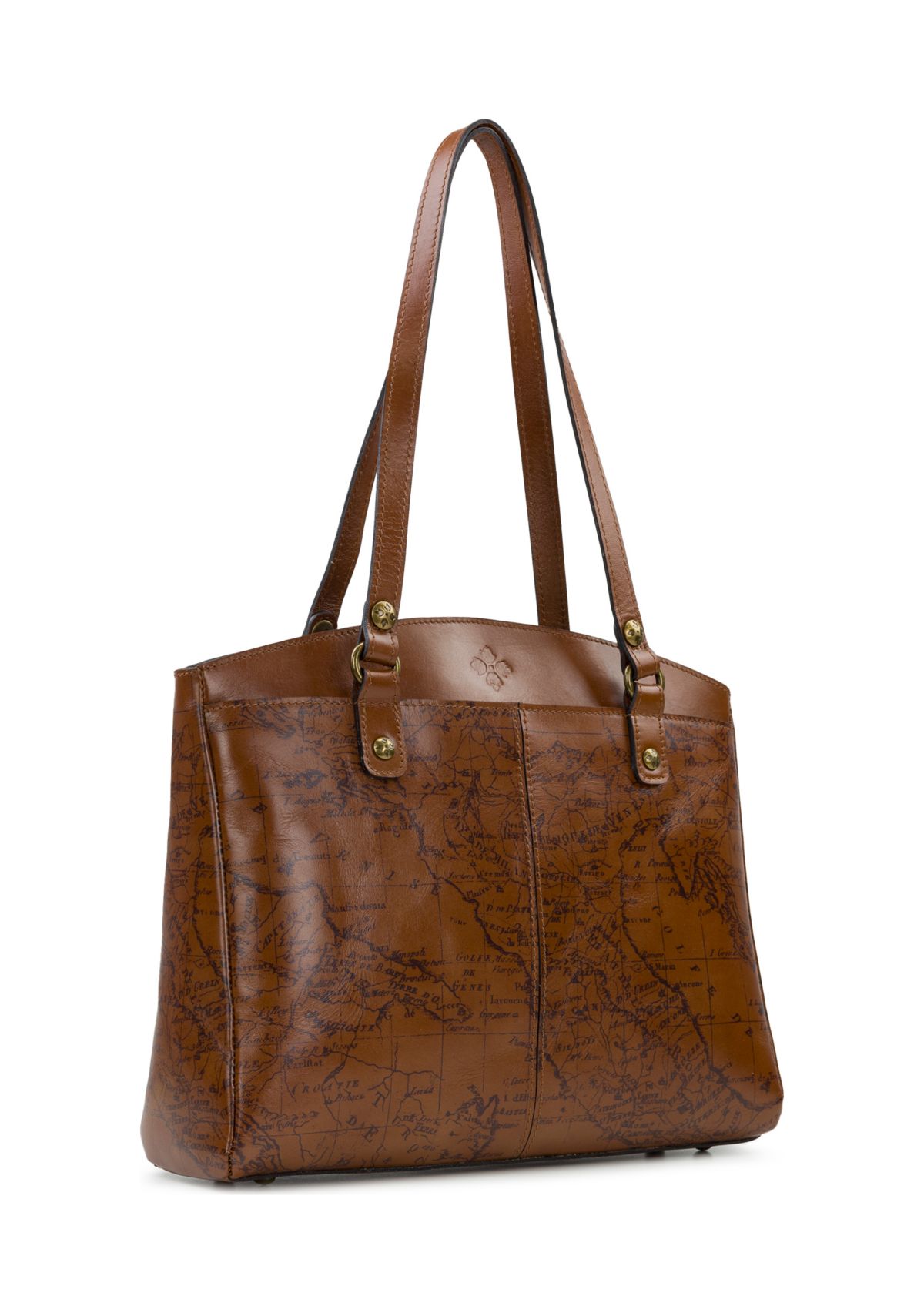 Map Print Poppy Bag