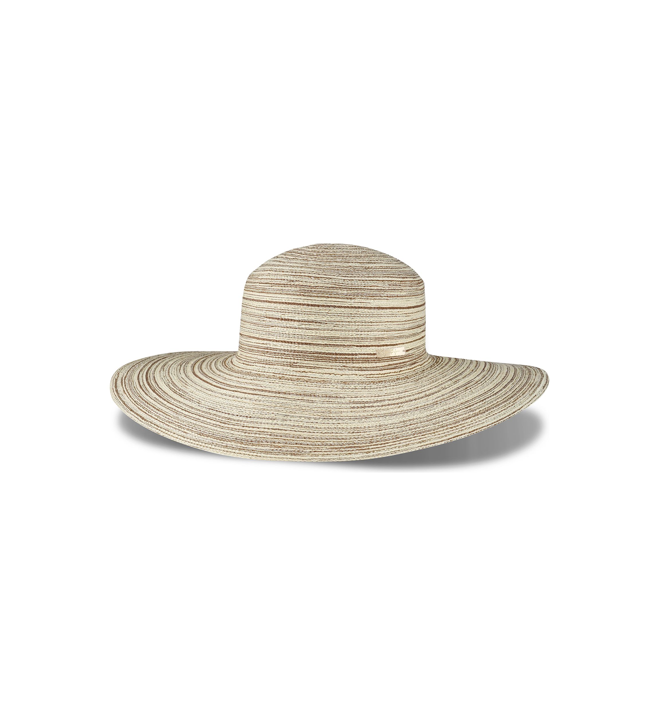 Multi Colored Straw Wide Brim Floppy Hat