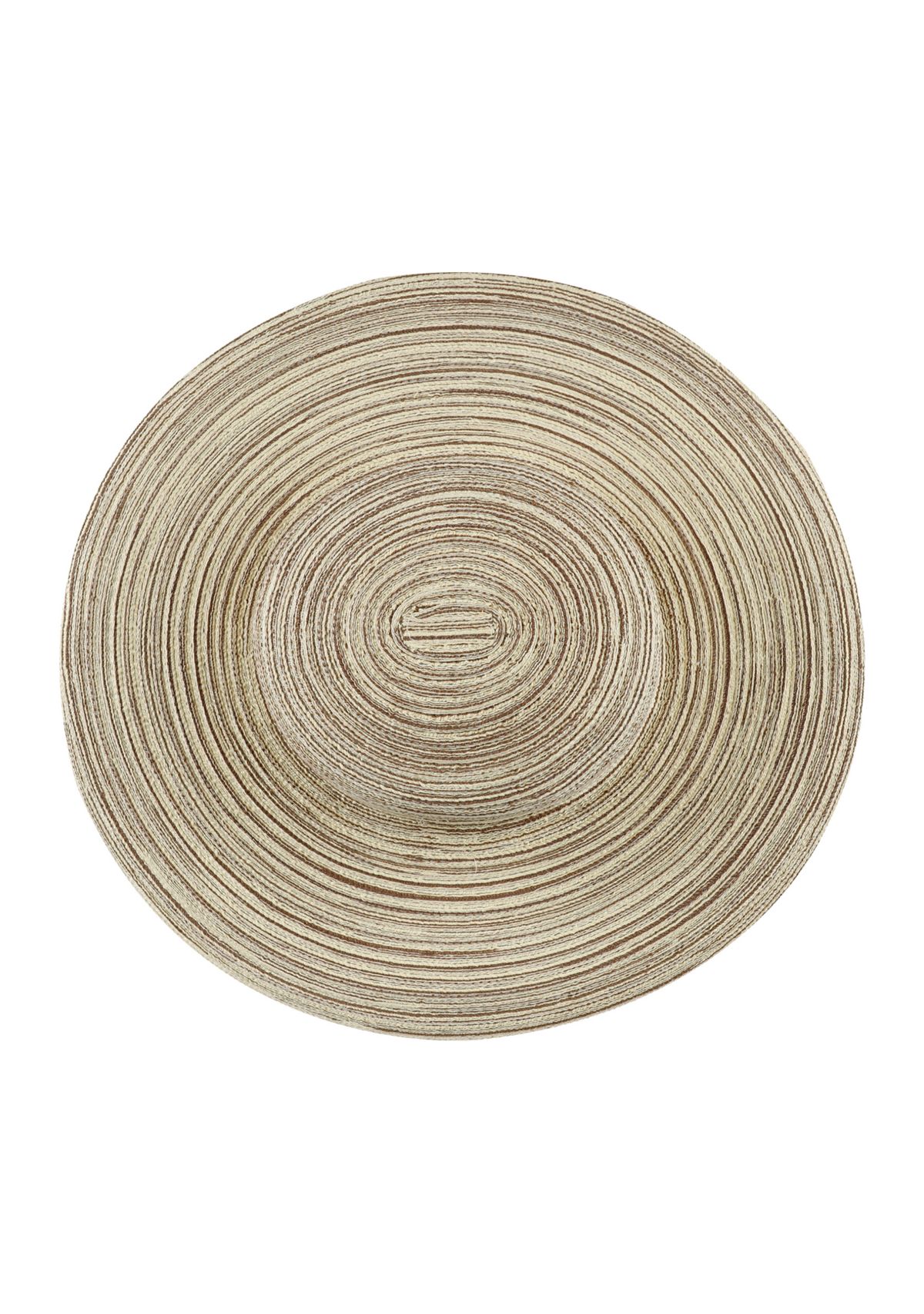 Multi Colored Straw Wide Brim Floppy Hat