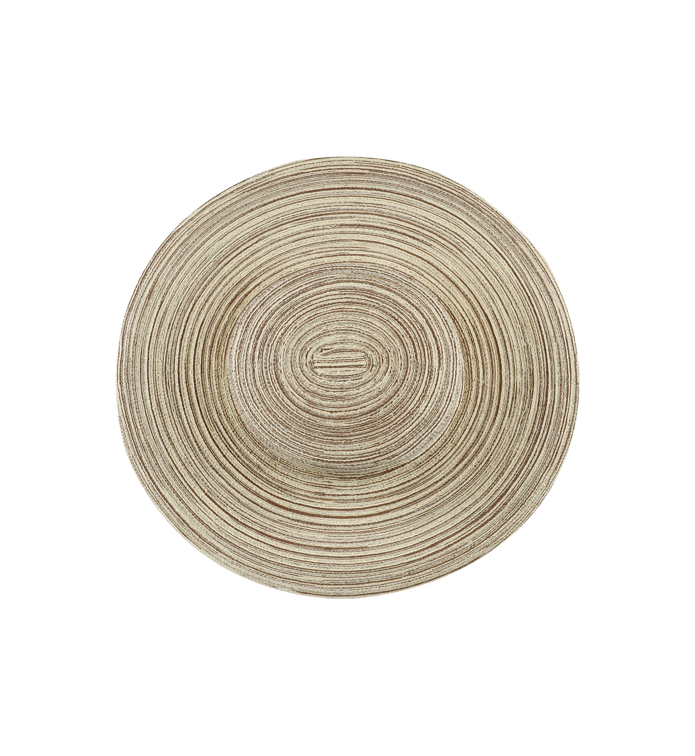 Multi Colored Straw Wide Brim Floppy Hat