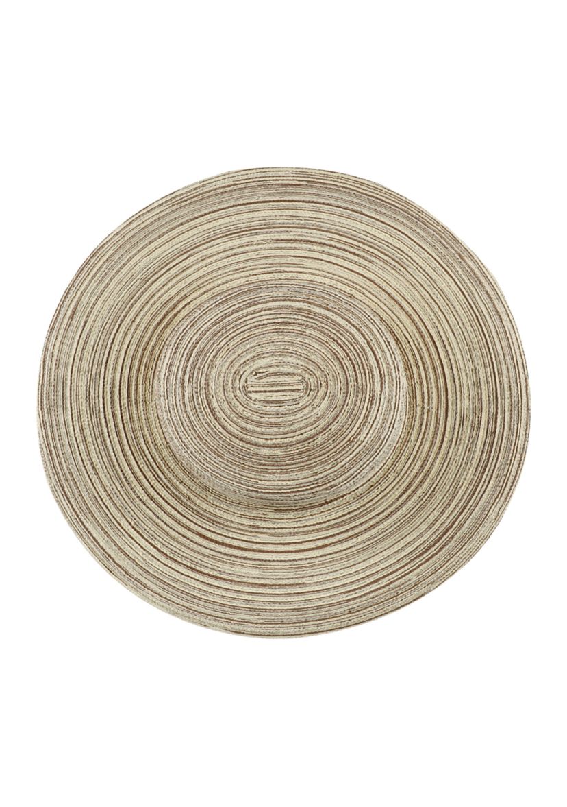 Multi Colored Straw Wide Brim Floppy Hat