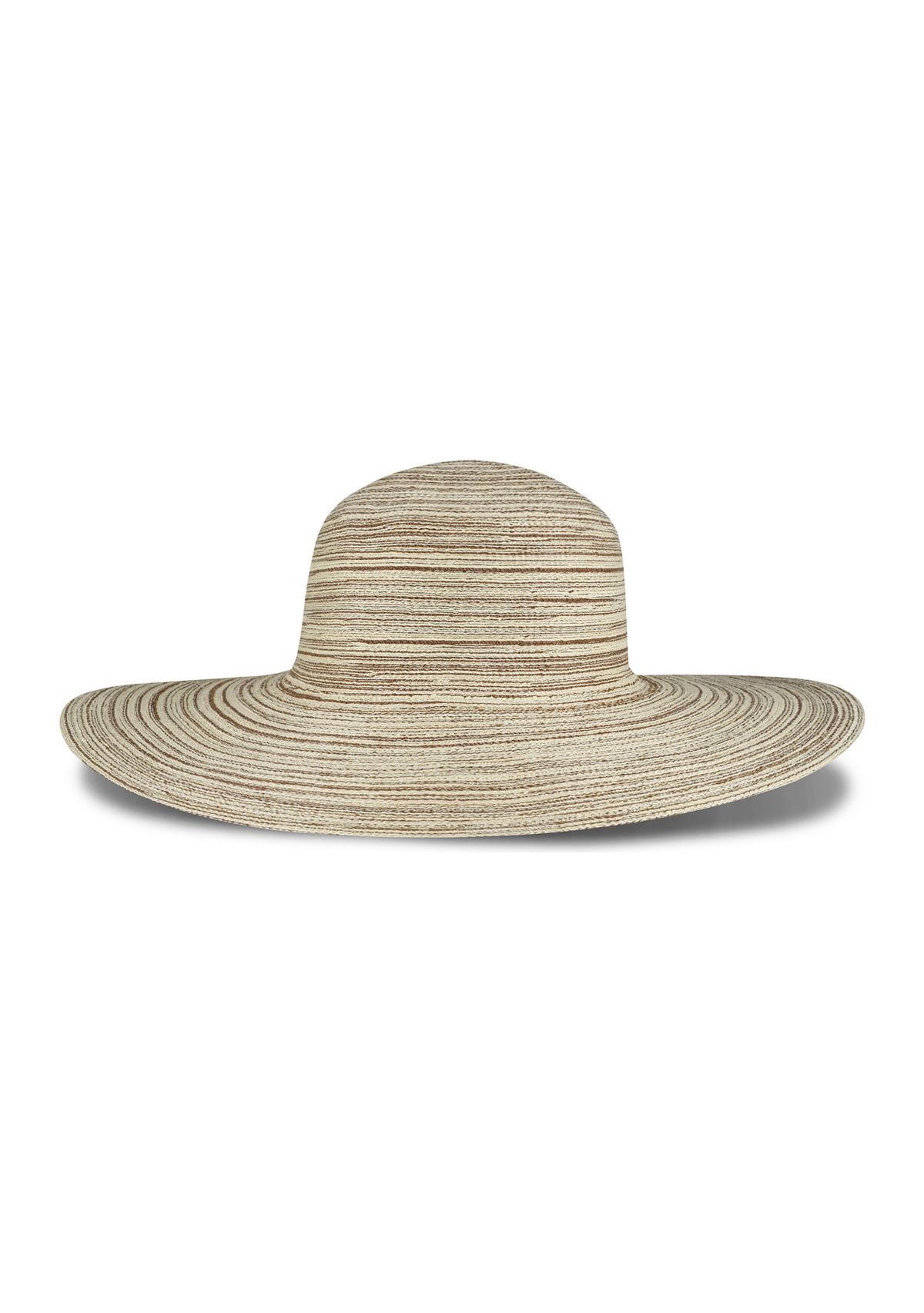 Multi Colored Straw Wide Brim Floppy Hat