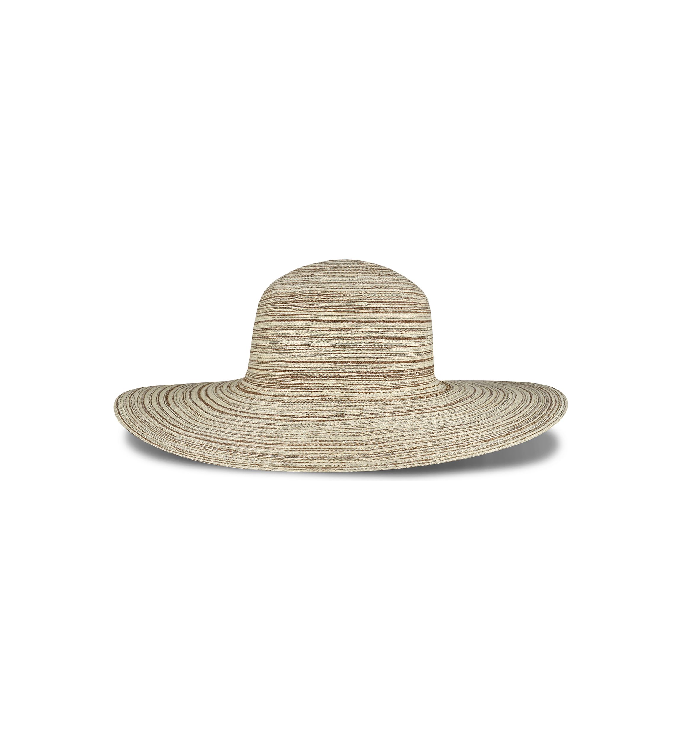 Multi Colored Straw Wide Brim Floppy Hat