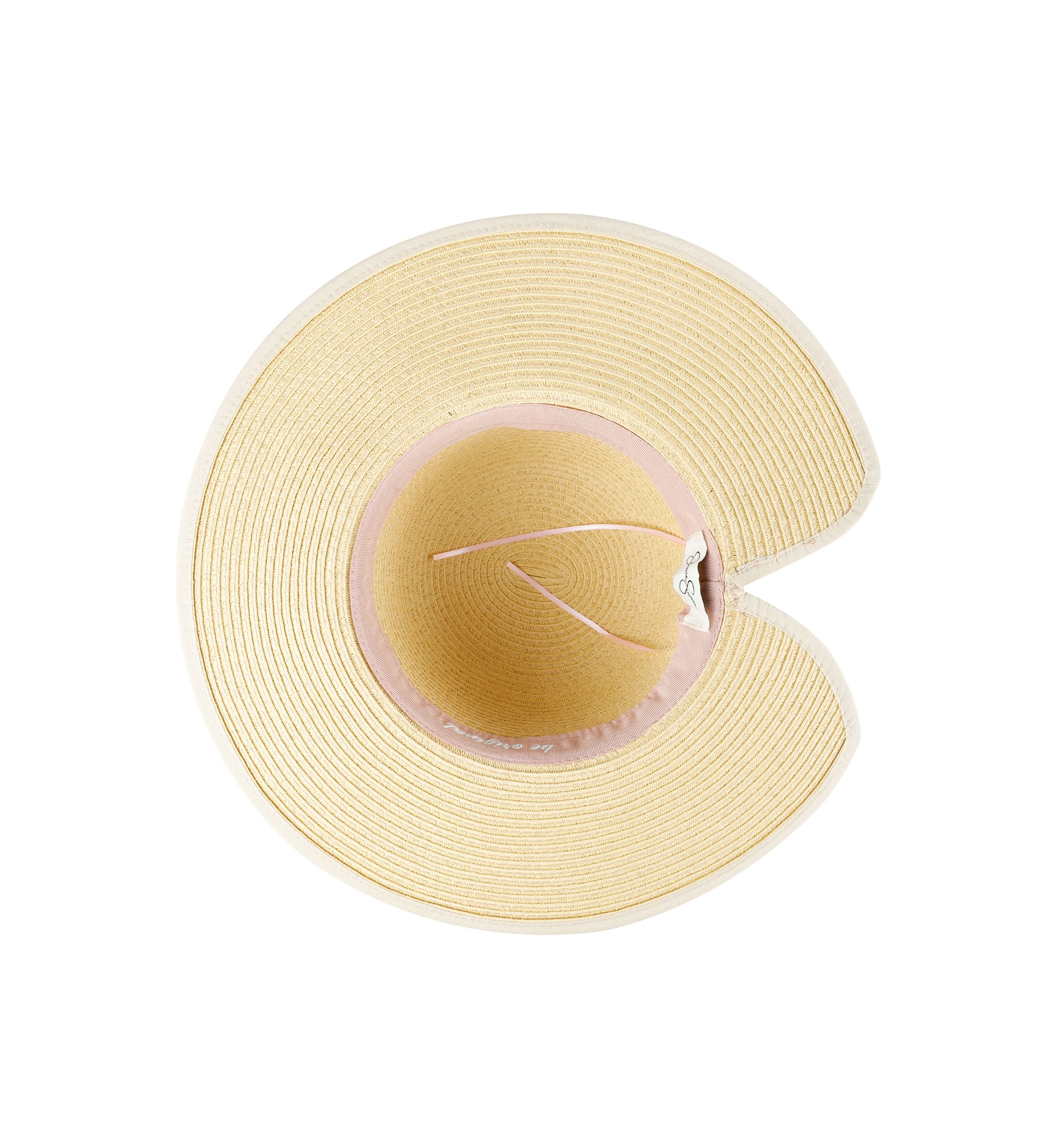 Domed Top Straw Hat with Multi Colored Rope Band