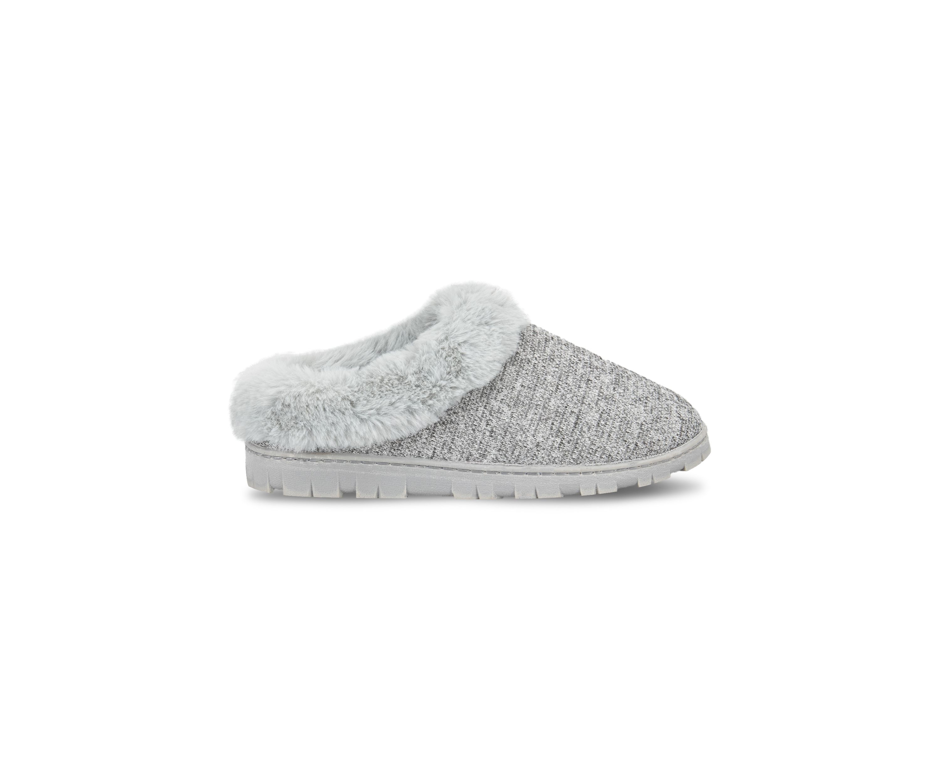 Womens Lurex Knit Clog Slipper