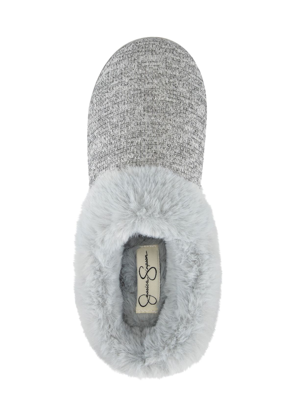 Womens Lurex Knit Clog Slipper