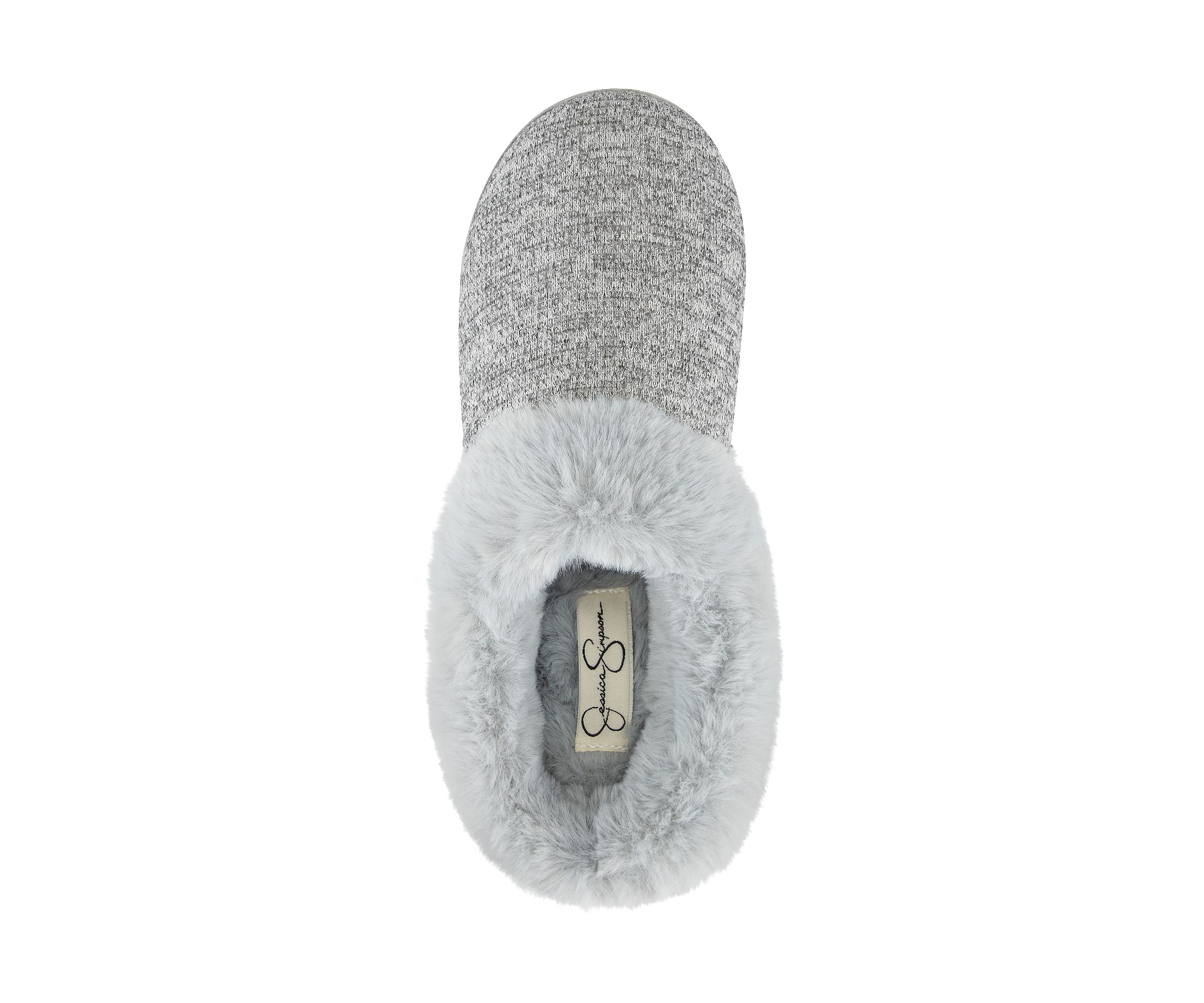 Womens Lurex Knit Clog Slipper