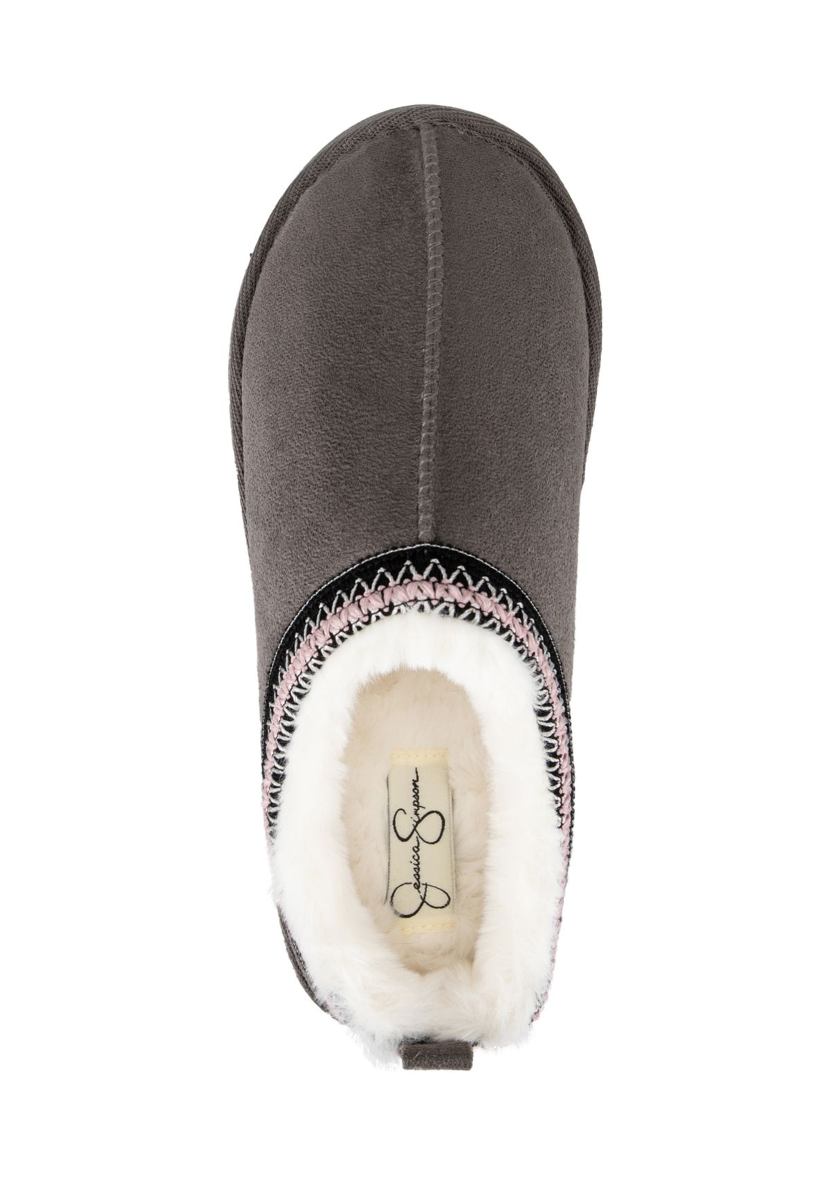 Womens Microsuede Platform Clog Slippers