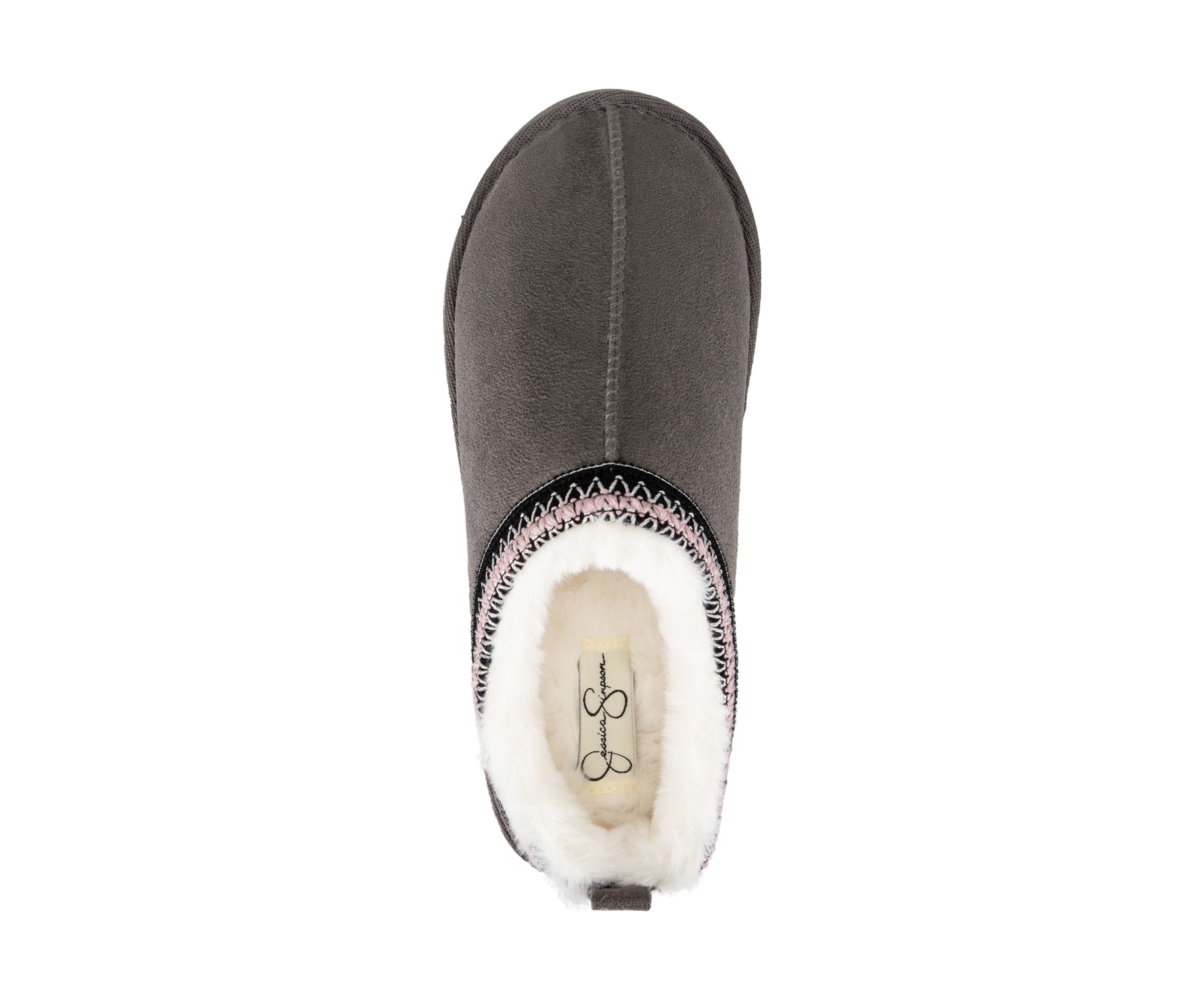 Womens Microsuede Platform Clog Slippers