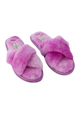 Jessica Simpson Plush Cross Slide Sandals